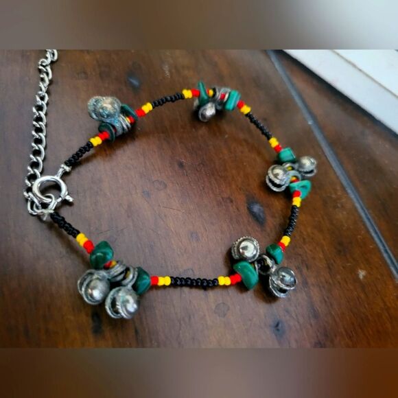 Bohemian Beaded Anklet - Picture 2 of 6